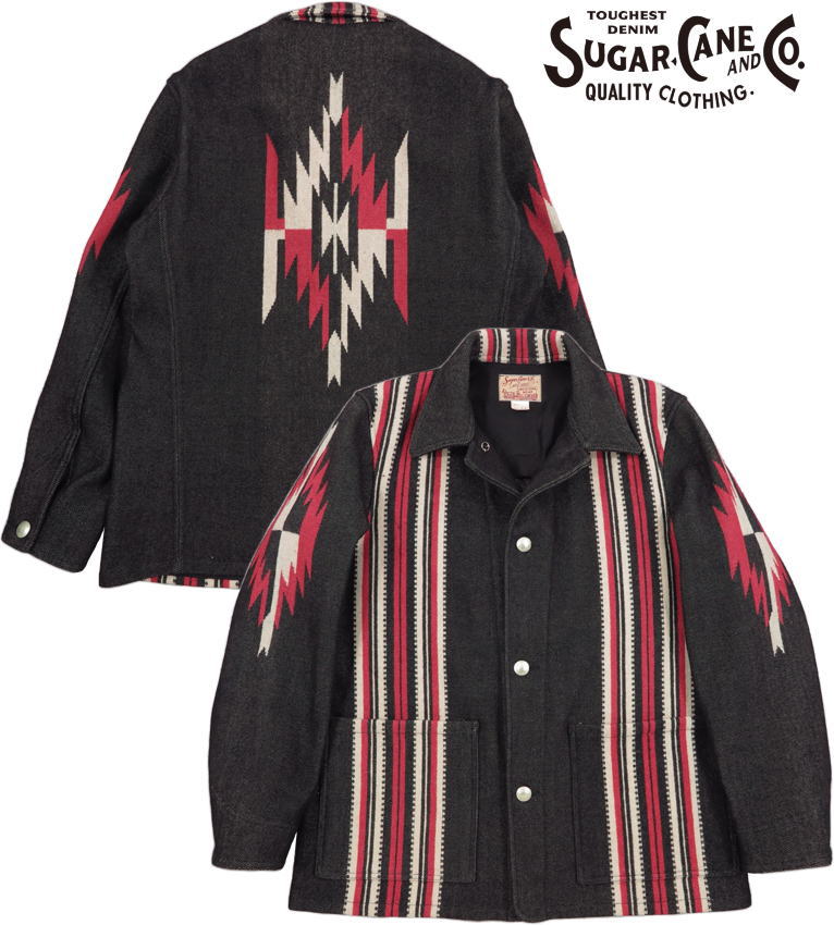 超人気の Sugar Cane シュガーケーン Native American Wool Blanket Jacket ネイティブアメリカン ウールブランケット ジャケット Black ブラック Lot Sc ストリートファッションmiyoshiya 限定製作 Digitalawards Co Tz