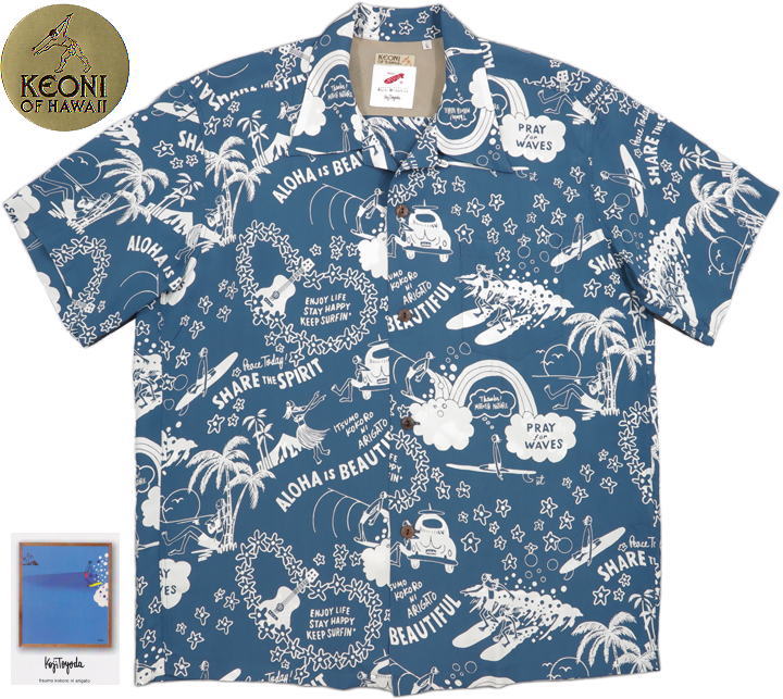 KEONI OF HAWAII/ケオニオブハワイ “POPS” by KOJI TOYODA 128)NAVY(ネイビー)/SS38467 19,272円