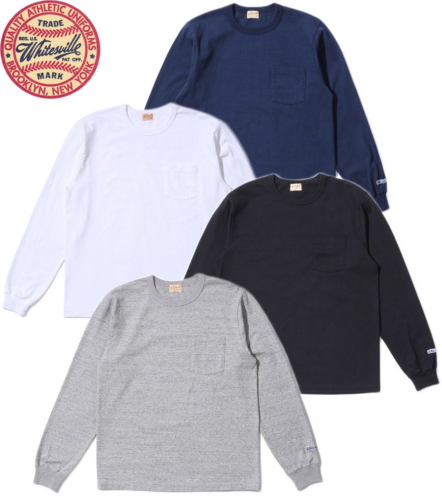 Whitesville/ホワイツビル LONG SLEEVE POCKET T-SHIRT 長袖ポケット付きTシャツ/ポケット付きカットソー Lot No. WV68849