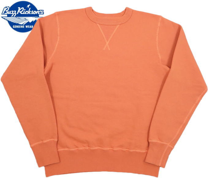 BUZZ RICKSON\u0027S/バズリクソンズ\u003cBR\u003e SET-IN CREW SWEAT\u003cBR\u003e セットインスリーブ・スウェットシャツ/ミリタリースウェット/無地調教師\u003cBR\u003e ORANGE(オレンジ色)/Lot No. BR65622