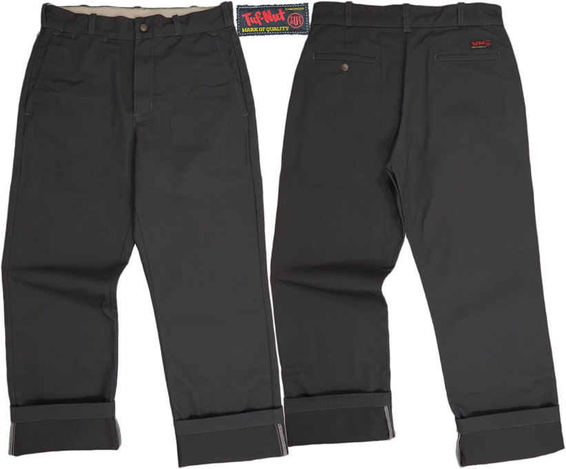 TUF-NUT/手ごわい木ノ実\u003cBR\u003e T/C WORK TROUSERS\u003cBR\u003e 実名刷り直す、ポリエステル×綿織物混紡、ツイルワークトラウザース/チノ食パン\u003cBR\u003e 115) GRAY(薄墨色)/Lot No. TN42300