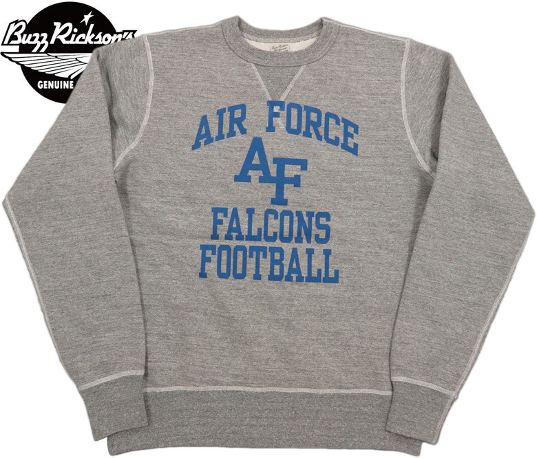 BUZZ RICKSON\u0027S/バズリクソンズ\u003cBR\u003e SET-IN CREW NECK SWEAT SHIRT\u003cBR\u003e “AIR FORCE FALCONS”\u003cBR\u003e 刷り上げる調教師/トレイナー\u003cBR\u003e H.GRAY(ヘザーグレー)/Lot No. BR69289