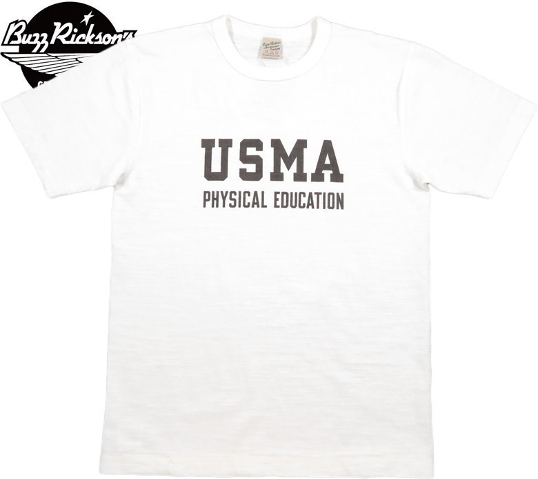 BUZZ RICKSON'S/バズリクソンズ SLUB YARN T-SHIRT “U.S. MILITARY ACADEMY” プリントＴシャツ/プリントTEE 101) WHITE(ホワイト)/Lot No. BR79181