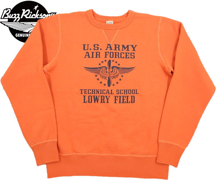 BUZZ RICKSON\u0027S/バズリクソンズ\u003cBR\u003e SET-IN CREW NECK SWEAT SHIRT\u003cBR\u003e “U.S. ARMY AIR FORCES”\u003cBR\u003e 刷り上げる調教師/トレーナー\u003cBR\u003e 159) ORANGE(オレンジ色)/Lot No. BR69450