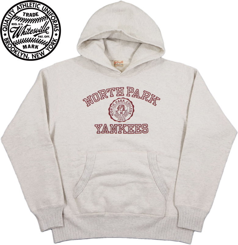 Whitesville/ホワイツビル SWEAT HOODED PARKA W/PRINT プリント入りフーデッドスウェットシャツ/スウェットパーカー/プリントパーカ/フーディー 131) OATMEAL(オートミール)/Lot No. WV69427
