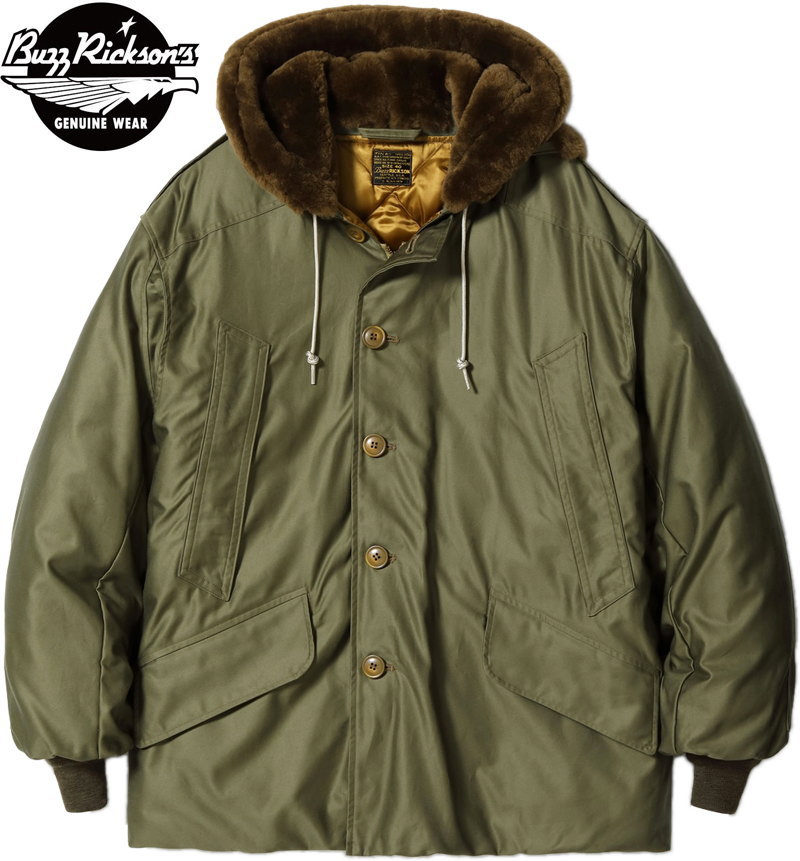 BUZZ RICKSON'S/バズリクソンズ JACKET,FLYING,WINTER Type B-9 &ldquo;BUZZ RICKSON&rdquo; タイプB-9 ダウンジャケット 01) OLIVE DRAB(オリーブドラブ)/Lot No. BR15538｜ストリートファッションMIYOSHIYA