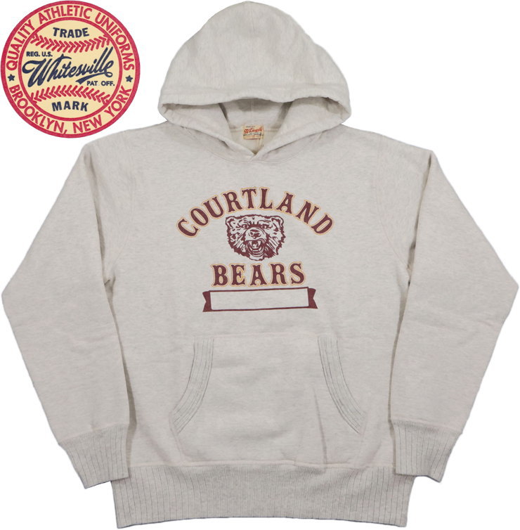 Whitesville/ホワイツビル SWEAT HOODED PARKA W/PRINT プリント入りフーデッドスウェットシャツ/スウェットパーカー/プリントパーカ/フーディー 131) OATMEAL(オートミール)/Lot No. WV69616|ストリートファッションMIYOSHIYA