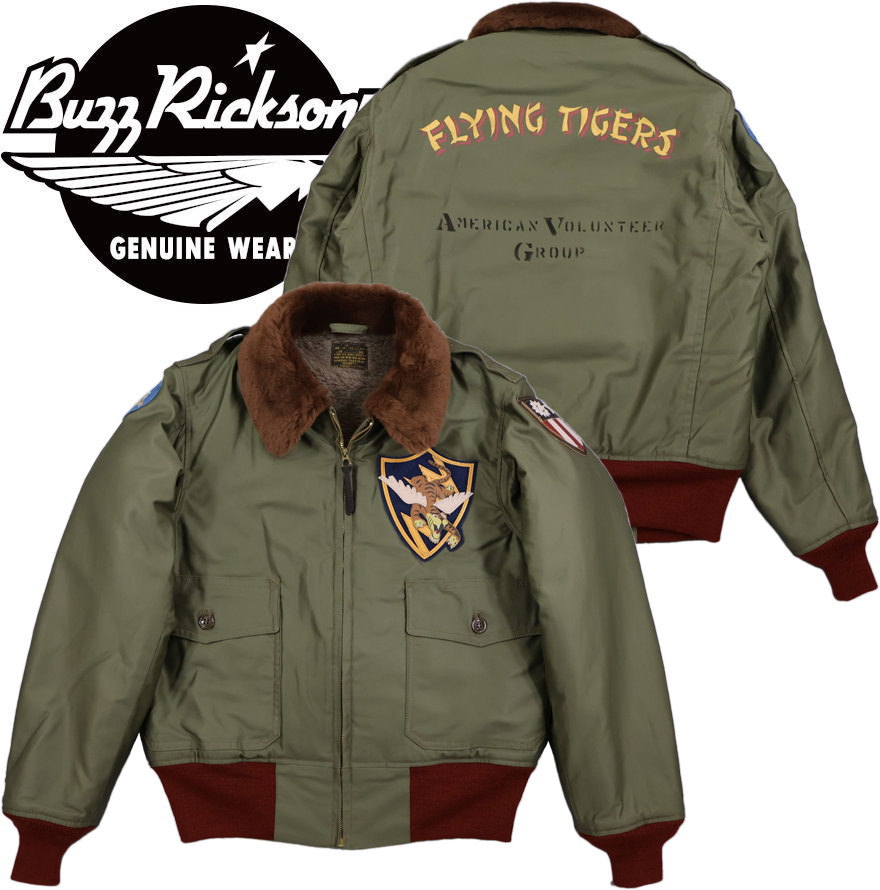 BUZZ RICKSON\u0027S/バズリクソンズ\u003cBR\u003e Type B-10 RED RIB VERSION “SUPERIOR TOGS CO., INC.”\u003cBR\u003e 23rd FIGHTER TOGS CO.,INC.\u003cBR\u003e 「フライングタイガース」赤肋筋、B-10航空上衣\u003cBR\u003e 01) OLIVE DRAB(オリーブドラブ)/Lot No. BR15746