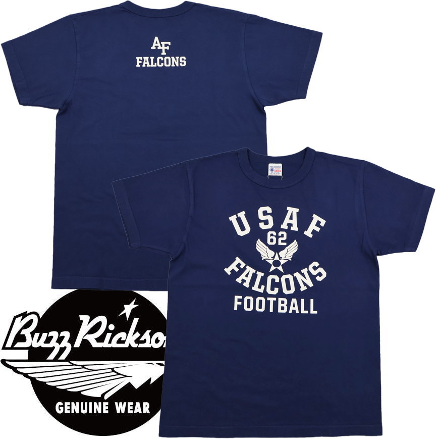 BUZZ RICKSON\u0027S/バズリクソンズ\u003cBR\u003e S/S T-SHIRT\u003cBR\u003e “USAF FALCONS”\u003cBR\u003e 半袖刷り上げるＴシャツ/ミリタリー刷り上げるTEE\u003cBR\u003e 128) NAVY(米国海軍)/Lot No. BR79620