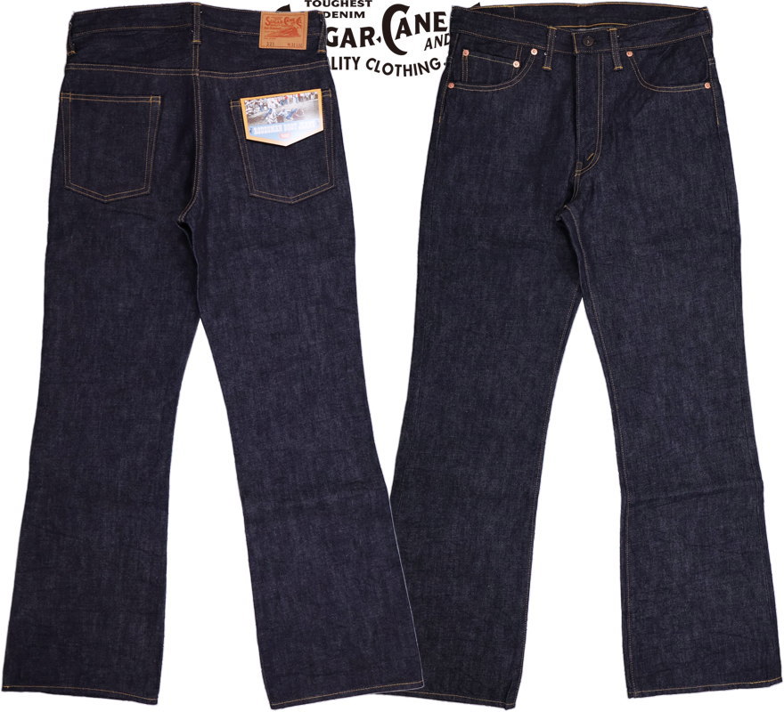 SUGAR CANE/シュガーケーン 14oz. DENIM BOOT CUT MODEL ブーツカット ジーンズ 14oz スタンダード デニム ワンウォッシュ/Lot No. SC42321