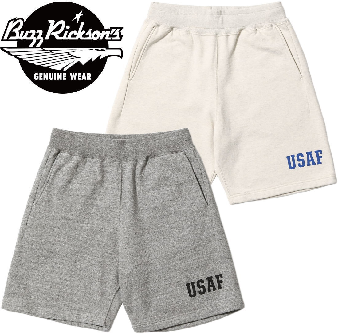 BUZZ RICKSON\u0027S/バズリクソンズ\u003cBR\u003e SWEAT SHORTS\u003cBR\u003e “USAF”\u003cBR\u003e USAF目じるし入り口・入口、ミリタリースウェットショーツ/スウェットハーフパンツ\u003cBR\u003e Lot No. BR52657
