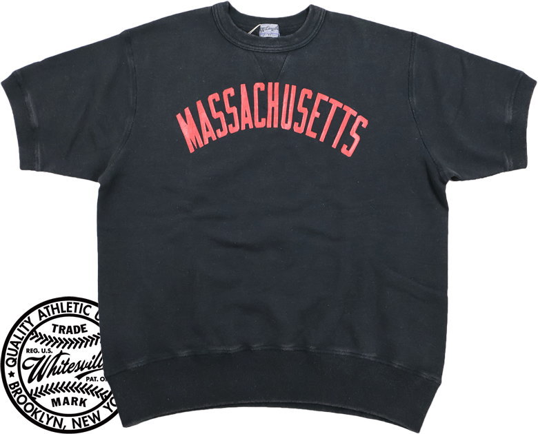 Whitesville/ホワイツビル\u003cBR\u003e S/S SWEAT SHIRT\u003cBR\u003e W/PRINT\u003cBR\u003e 半袖プリントスウェットシャツ/半袖調教師\u003cBR\u003e 119) BLACK(黒いこと)/Lot No. WV79690