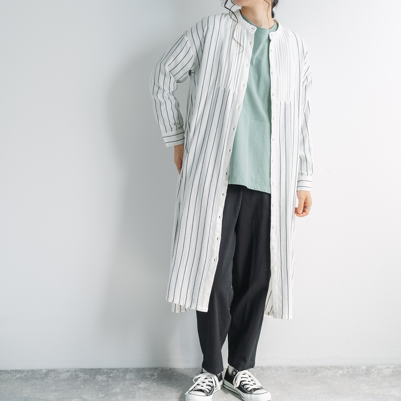 楽天市場】【即日発送】M.M.O. 綿100％ 先染めストライプワンピース