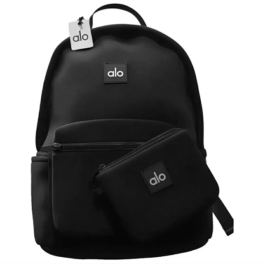alo ブラック トートバッグ 収納ポーチ付き 楽天市場】Alo Yoga バックパック「Stow」ブラックネオプレン