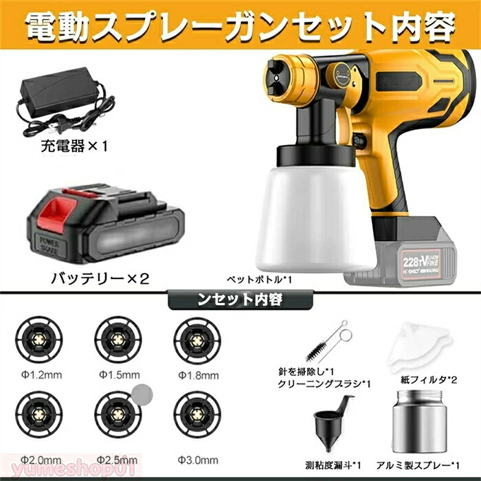 【2026新御出まし強化因子版】コードレススプレーガン 申し受ける式 電動吹きつける火器 マキタ18V蓄電池相応う 蓄電池2枚嘱する 電動吹きつける 3つの噴霧遣りくち 6つの銅ノズル 噴霧の幅合わせる能力のある【気泡管水準器 垂直方向 弧線噴霧】1000ml貯蔵タンク付 小型軽さ 身寄り用塗り付ける火器