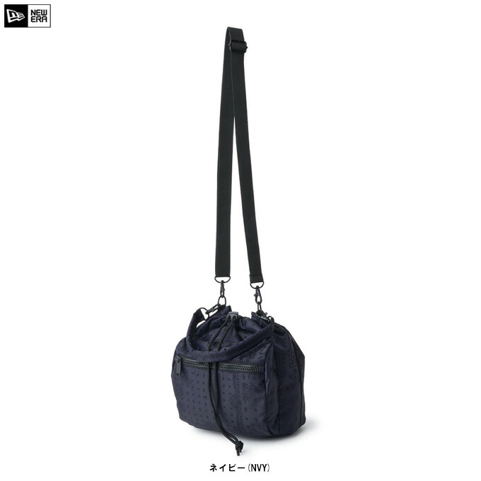 NEW ERA（ニューエラ） 2WAY ドローストリング ポーチ 3L ペイズリー （14750989） （スポーツ/トレーニング/アウトドア/カジュアル/巾着型/斜めがけ/かばん/小さめ/コンパクト/鞄/ナイロンバッグ/ショルダーバッグ/一般用）