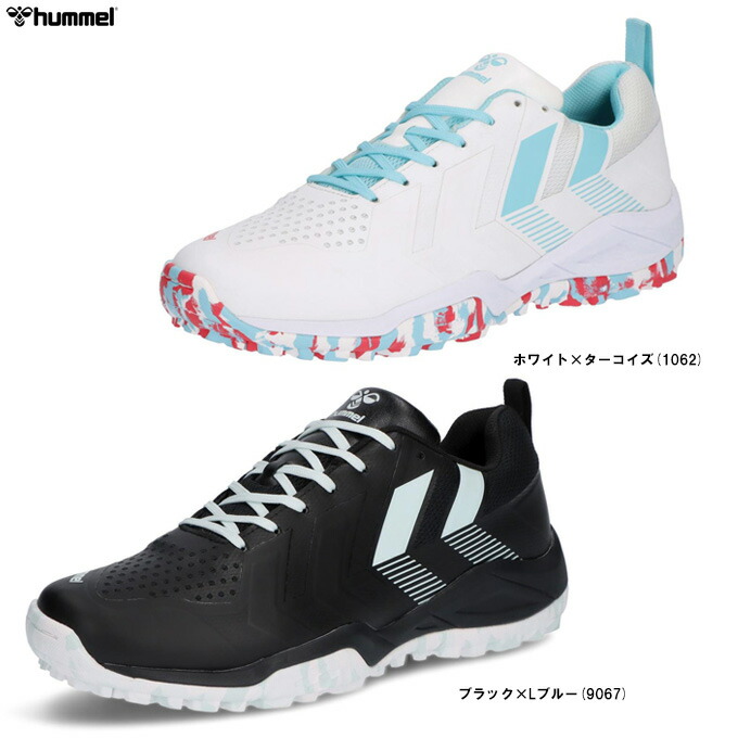 hummel（ヒュンメル）ハンドボールシューズ  地びた飛球5（HAS6019）（運動競技/形づくる/アウト厚地の外套用/地びた用/屋外用/靴/シューズ/スニーカー/広広とした/幅ひろい/ユニ一発やる/男女兼用）