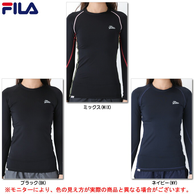 市場 FILA コンプレッションクルーネックシャツ レディース フィラ