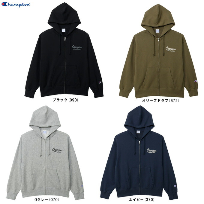 Champion（チャンピオン） ウィメンズ ジップフーデッドスウェットシャツ （CWC107） （スポーツ/カジュアル/トレーニング/ランニング/ウェア/ジップアップパーカー/裏起毛/長袖/フード付き/女性用/レディース）