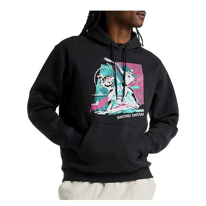 New Balance（ニュー平衡にする）Shohei Two Swords Hoodie（MT51736）（大谷翔平/ベイスボール/野球/ソフトボール/運動競技/形づくる/相応うネス/心地好い/長袖/御召しもの/ボンネットあり/成人男性用/メンズ）