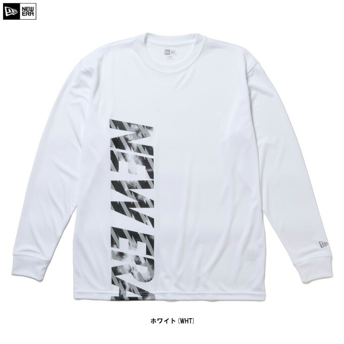 ◆メール便対応商品◆NEW ERA（ニューエラ） バスケットボール 長袖 テック Tシャツ バーチカルロゴ （14744559） （バスケ/スポーツ/トレーニング/ランニング/フィットネス/カジュアル/ロンT/トップス/ウェア/吸汗速乾/男性用/メンズ