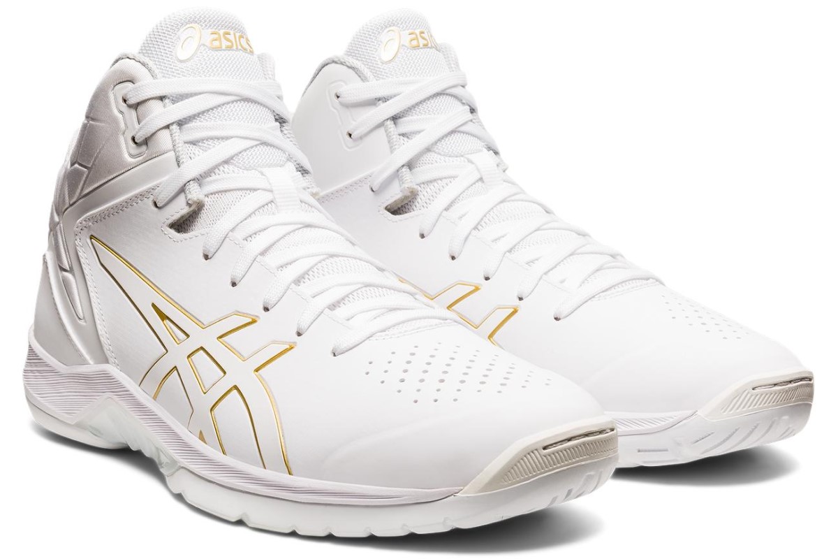 楽天市場 スタンダード レギュラー ラスト アシックス Asicsバスケットシューズゲルトライフォース3 Geltriforce3 White Rich Gold 1061a004 101 21 1 15 定価円 Mizoguchisports