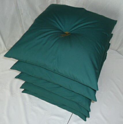 楽天市場】銘仙判座布団 5枚組セット 紫あずき色無地柄 55x59cm