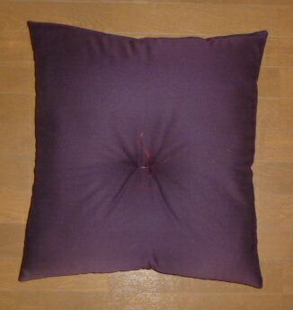 楽天市場】銘仙判座布団 5枚組セット 紫あずき色無地柄 55x59cm