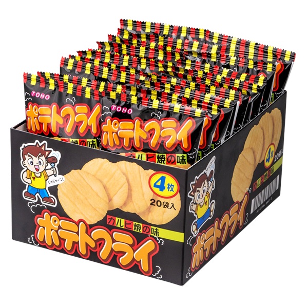 熱々ポテト 楽天市場】東豊製菓 ポテトフライ カルビ焼の味 20袋入り×12BOX