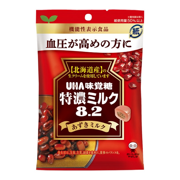 楽天市場】味覚糖 機能性表示食品 特濃ミルク8.2 あずきミルク