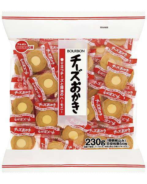 ブルボン チーズおかき 大袋 230ｇ 約54枚前後 徳用ファミリーサイズ [並行輸入品]