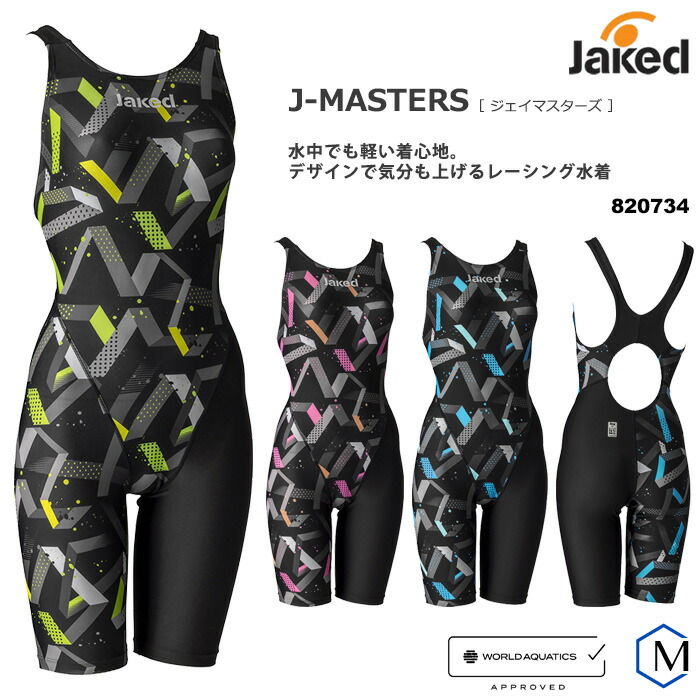 Jaked 競泳水着 FINA認証 黒/青 楽天市場】新規10％OFFクーポン有 Jaked ジャケッド レディース
