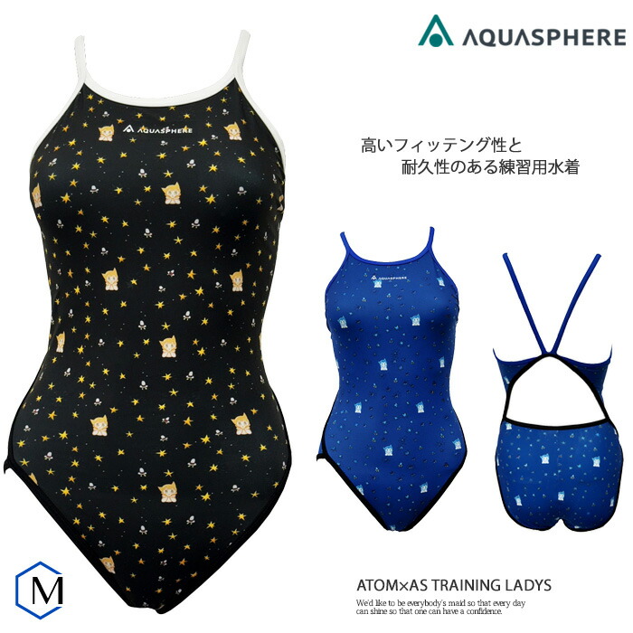 レディース 競泳練習用水着 女性 AQUASPHERE アクアスフィア ATOM×AS LADYS ONEPICE画像