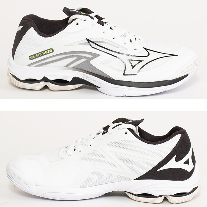 最高 ミズノ MIZUNO バレーボールシューズ ウエーブライトニングＺ７ V1GA220009 ホワイト×ブラック fucoa.cl