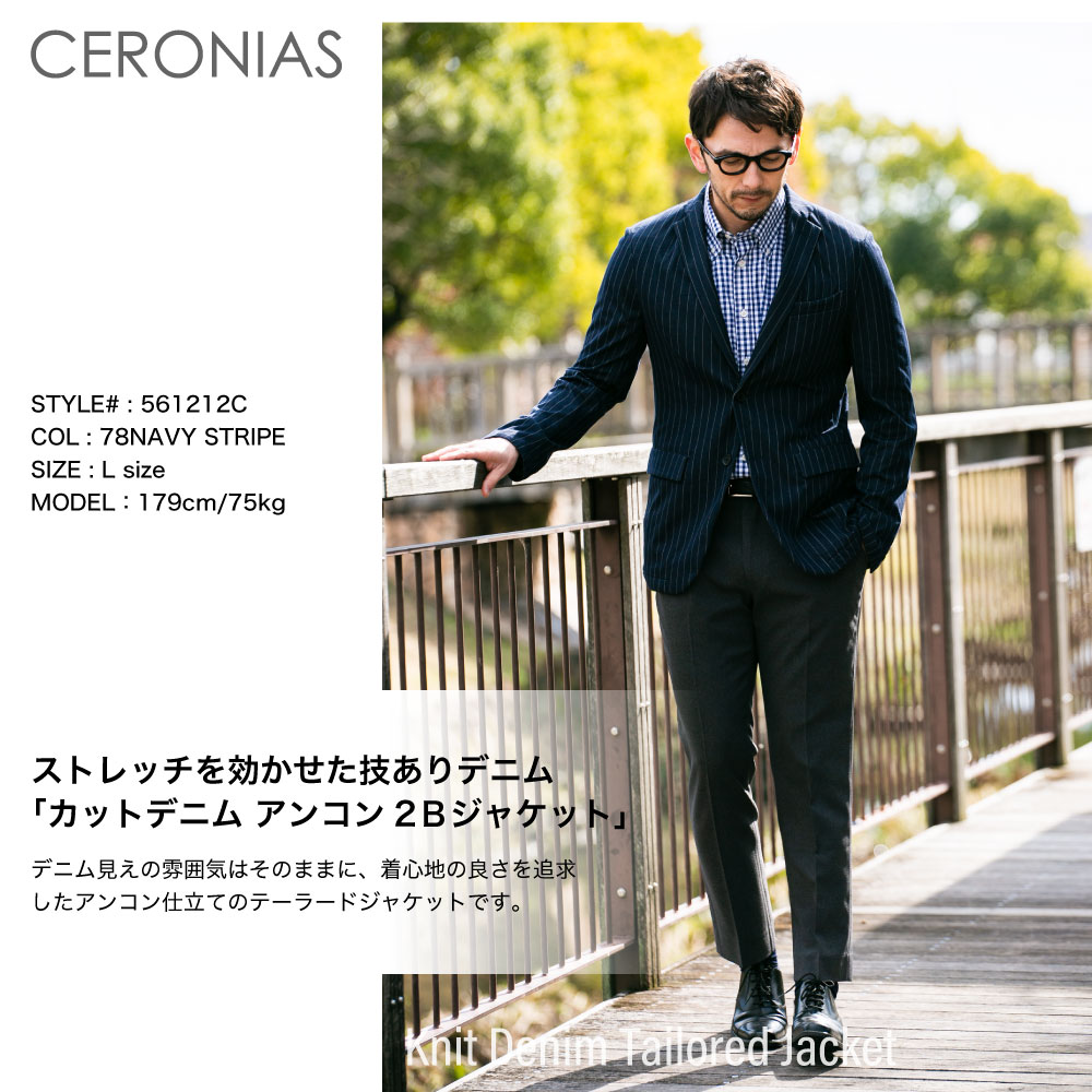 楽天市場 送料無料 ストレッチ テーラードジャケット 2ボタン メンズファッション ビジネス カジュアル フォーマル M L Ll 春夏 新作 デニム ブラック ベージュ ネイビー ネイビーストライプ おうちコーデ Outerss Mizujin Onlineメンズセレクトshop
