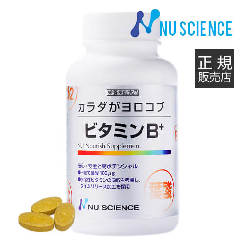 ビタミンB+ 240粒 ニューサイエンス [ 正規販売代理店 ] カラダがヨロコブ サプリ サプリメント ビタミン B1 B2 B6 B12 B群 Bミックス 葉酸 ビオチン イノシトール コリン【オススメ】