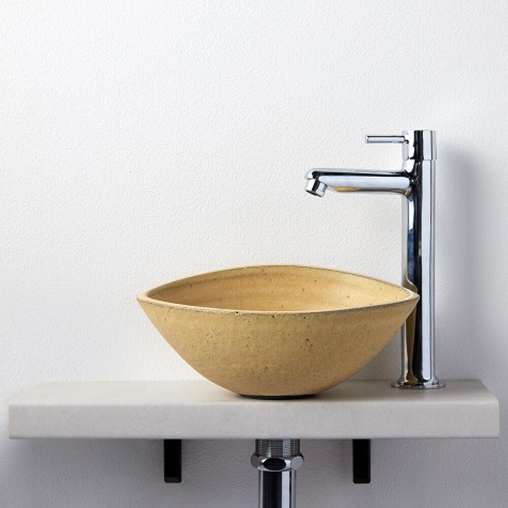 【WA BASIN/WA】 小型室内用便器 書き割り 部屋の入り口室内用便器 室内用便器室内用便器 水抜き落とし穴 水抜き金具 カウンタ 今めかしい 室内用便器 小型どんぶり鉢 和風 室内装飾 美濃焼 YUZU 赤銅色 日本製 二番目洗面