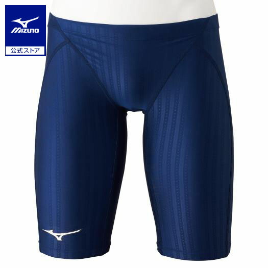 ミズノ　メンズ競泳用 ハーフスパッツ ブラック×レッド L MIZUNO ミズノ メンズ 水泳 競泳水着 GX・SONIC STREAM ハーフ