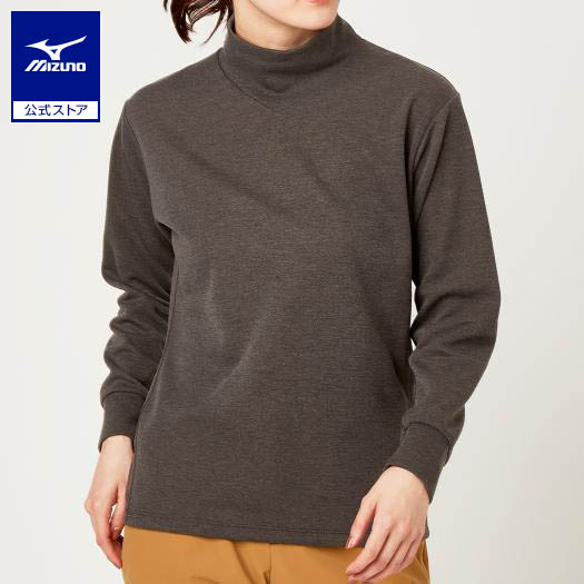 最愛 ミズノ公式 ブレスサーモライトインナーハイネックシャツ レディース チャコール杢 Somaticaeducar Com Br
