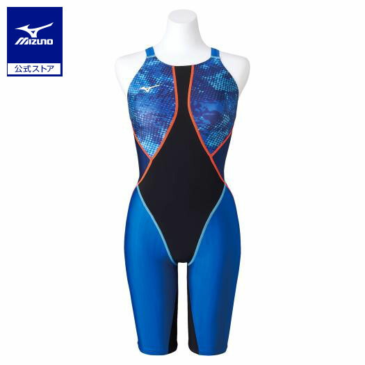 Mizuno ミズノ 競泳水着 ロング 黒/赤/紫 MIZUNO ミズノ フィットネス水着 レディース XLサイズ(Oサイズ