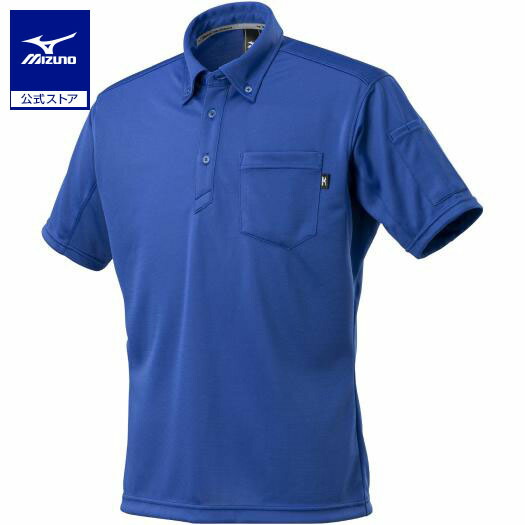 5着セットミズノ ナビドライ ワークポタンダウン ポロシャツ 半袖 ネイビー MIZUNO（ミズノ） メンズ 半袖 機能 ポロシャツ ナビドライポロシャツ