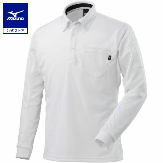 楽天市場】ミズノ公式 ワークポロシャツ 長袖 ユニセックス ネイビー