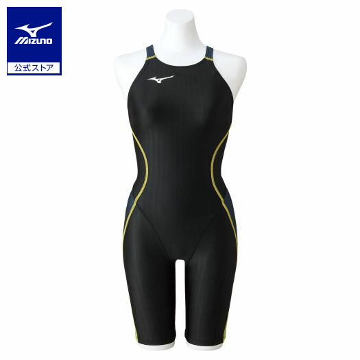 Mizuno FINA認定 競泳用スーツ Mサイズ ブラック/グリーン Mizuno FINA
