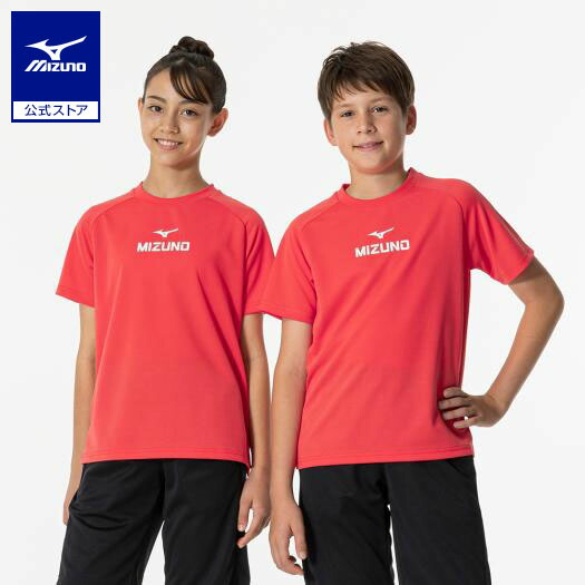 ミズノ公式 GACHI Tシャツ ジュニア ラディアントレッド 新生活 新学期 入学 通学 ジュニア キッズ 子ども クリアランス 運動会画像