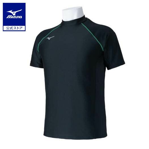 MIZUNO - MIZUNO ラッシュガード ブラック×グレー 2XL N2JCA610 ネコポス不可)ミズノ(MIZUNO) 男女兼用 フィットネス水着