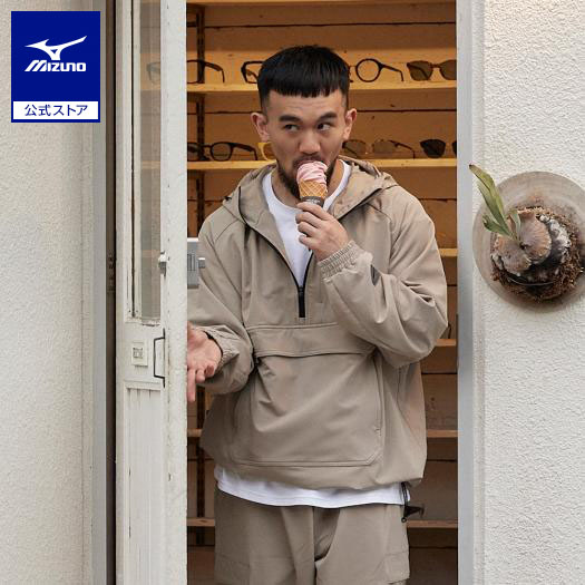 ミズノ公式 アノラックストレッチジャケット メンズ ヴィンテージカーキ FREESTYLE クリアランス トレーニングウェア｜ミズノ公式オンライン 店