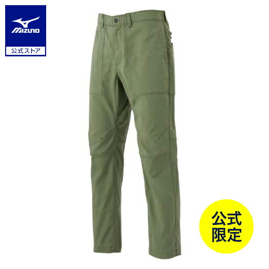 ワークウェア 作業着【ミズノ公式オンライン限定】6ポケットストレッチパンツ メンズ カーキ｜ミズノ公式オンライン 店