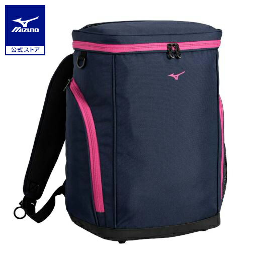 ミズノ公式 バックパック 30L/卓球 ユニセックス ネイビー/ピンク