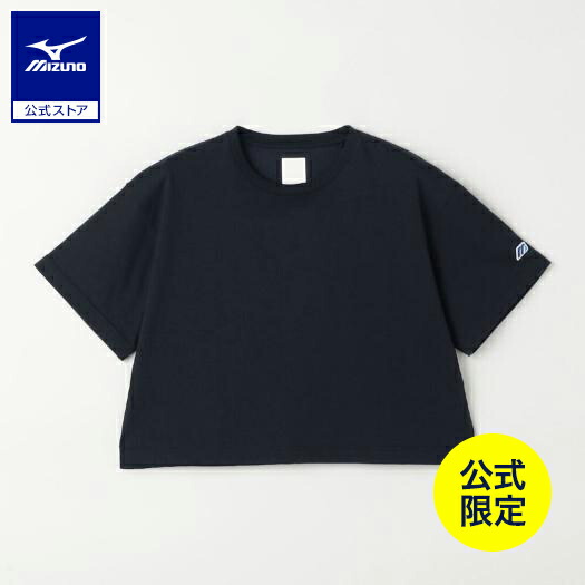 ミズノ公式 【ミズノ直営限定】モノグラムM クロップド半袖Tシャツ レディース ブラック