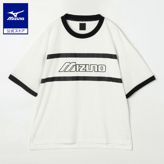ミズノ公式 リサイクルグラフィックリンガーTシャツ ユニセックス ホワイト